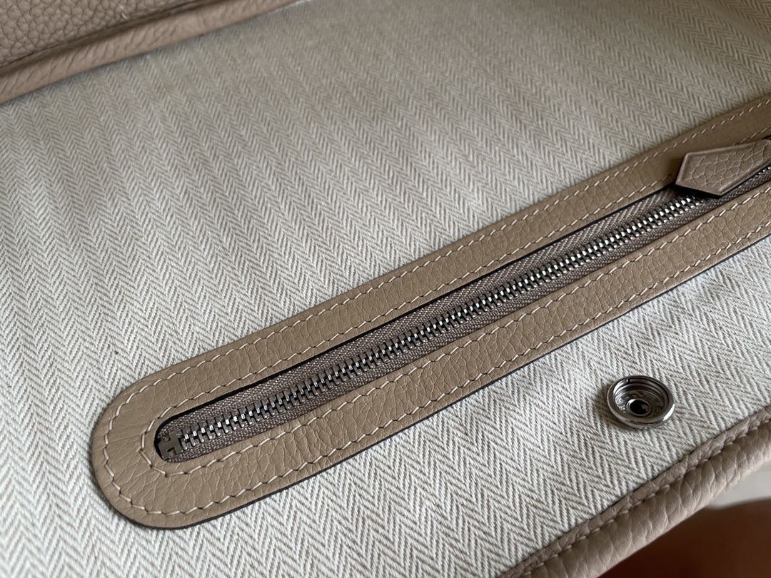 Hermès（爱马仕）Garden Party 花园包 TC 斑鸠灰 银扣 30cm