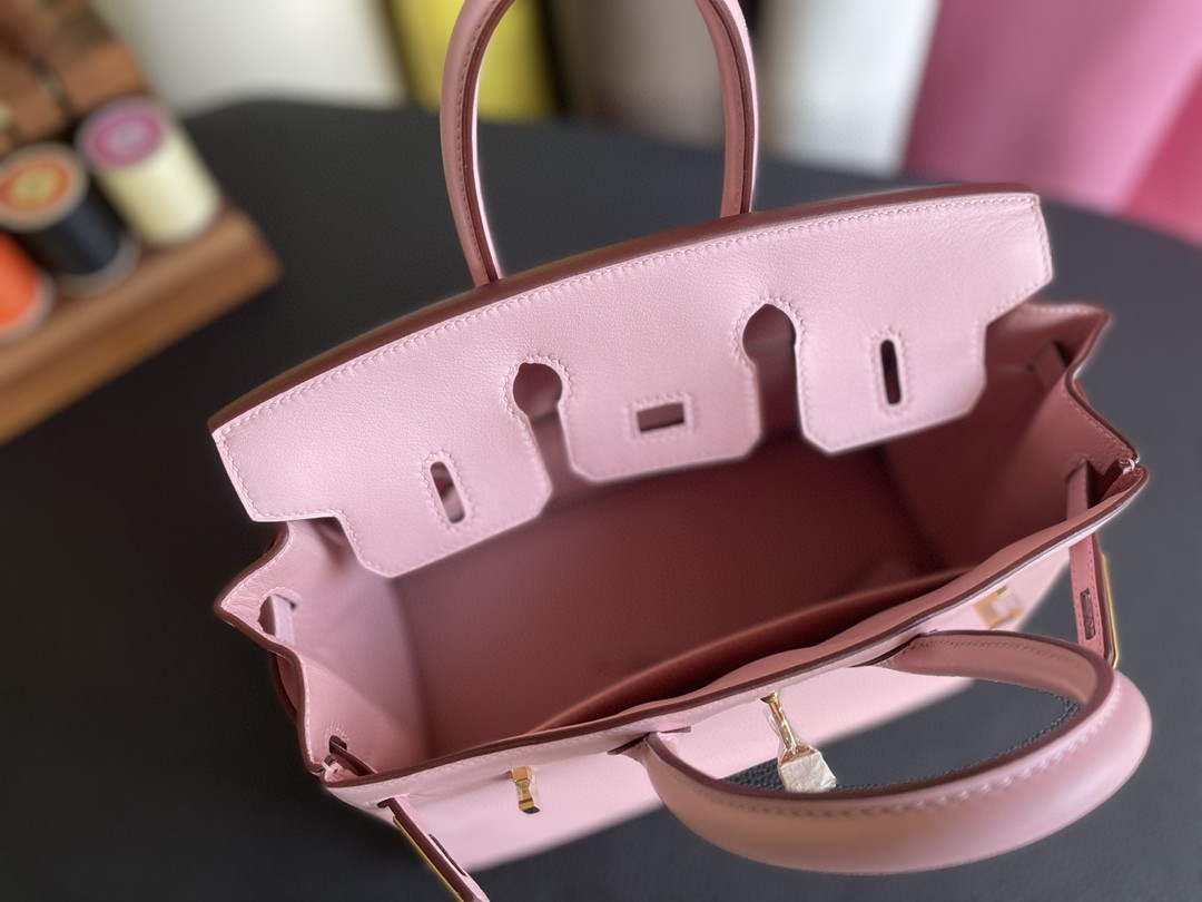 Hermès（爱马仕）Birkin 铂金包 swift 3Q 新樱花粉 金扣 25cm
