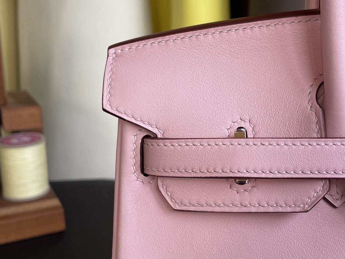 Hermès（爱马仕）Birkin 铂金包 swift 3Q 新樱花粉 金扣 25cm