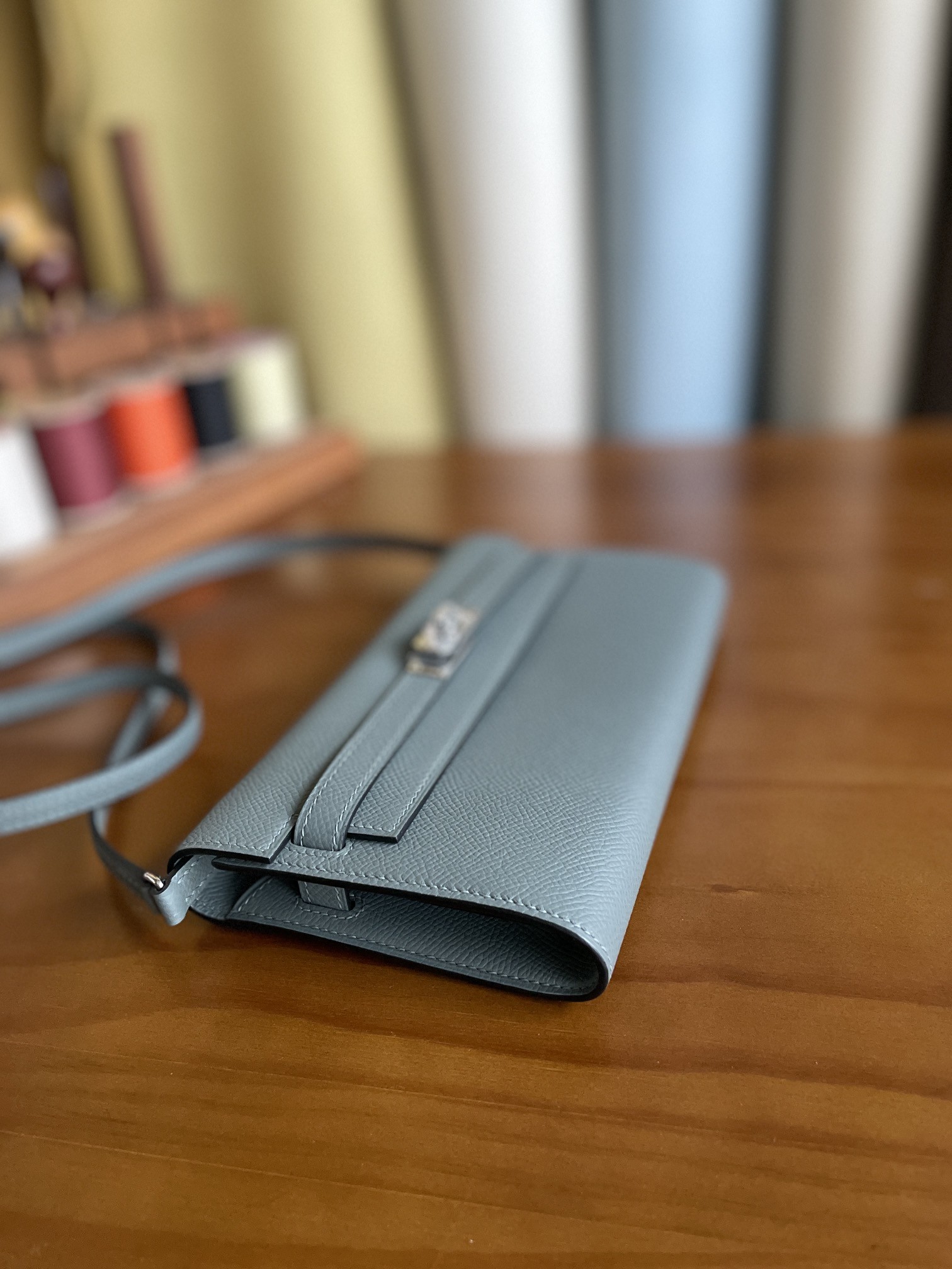 Hermès（爱马仕）Kelly to go Epson 杏仁绿 银扣 20cm