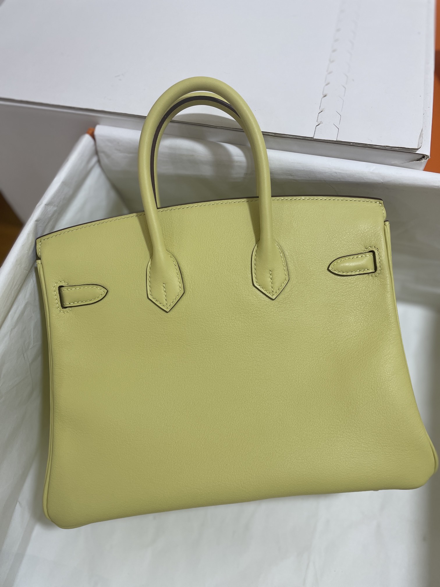 Hermès（爱马仕） Birkin 铂金包 swift 小鸡黄 金扣 25cm