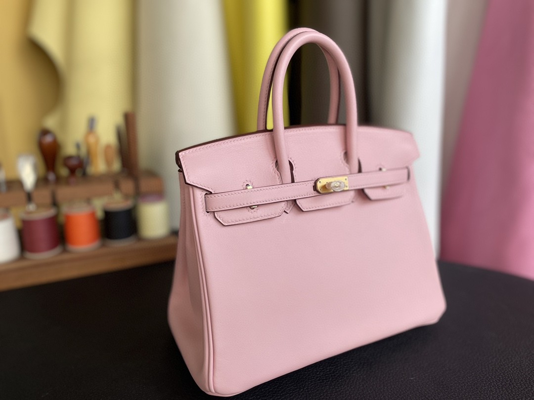 Hermès（爱马仕）Birkin 铂金包 swift 3Q 新樱花粉 金扣 25cm
