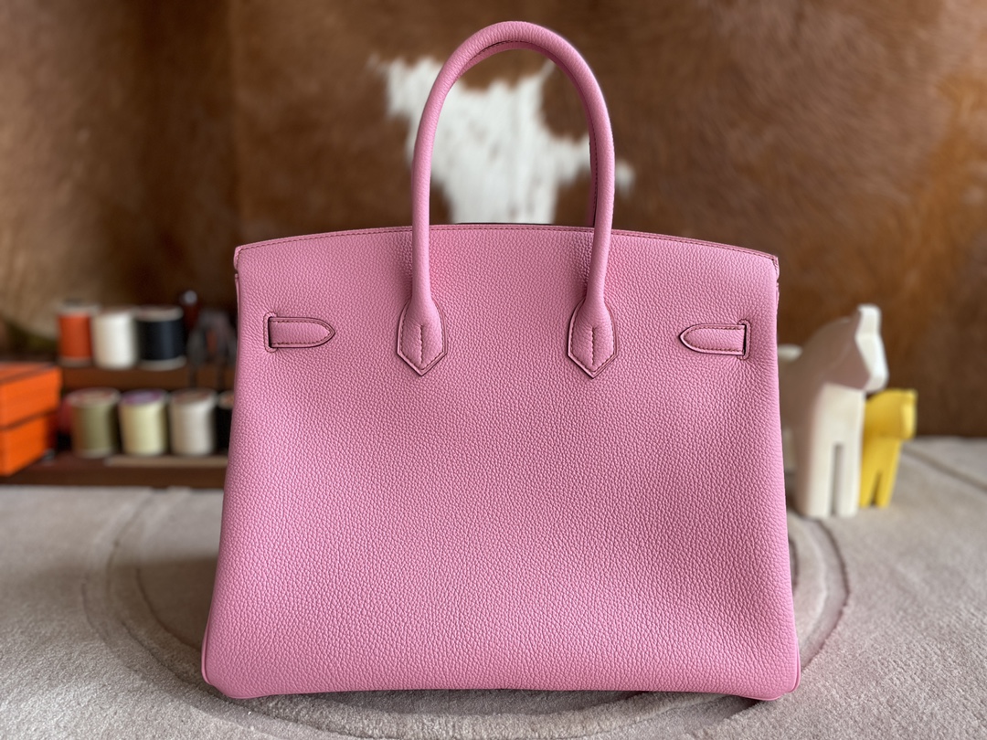 Hermès（爱马仕）Birkin 铂金包 togo 5p 樱花粉 银扣 35cm