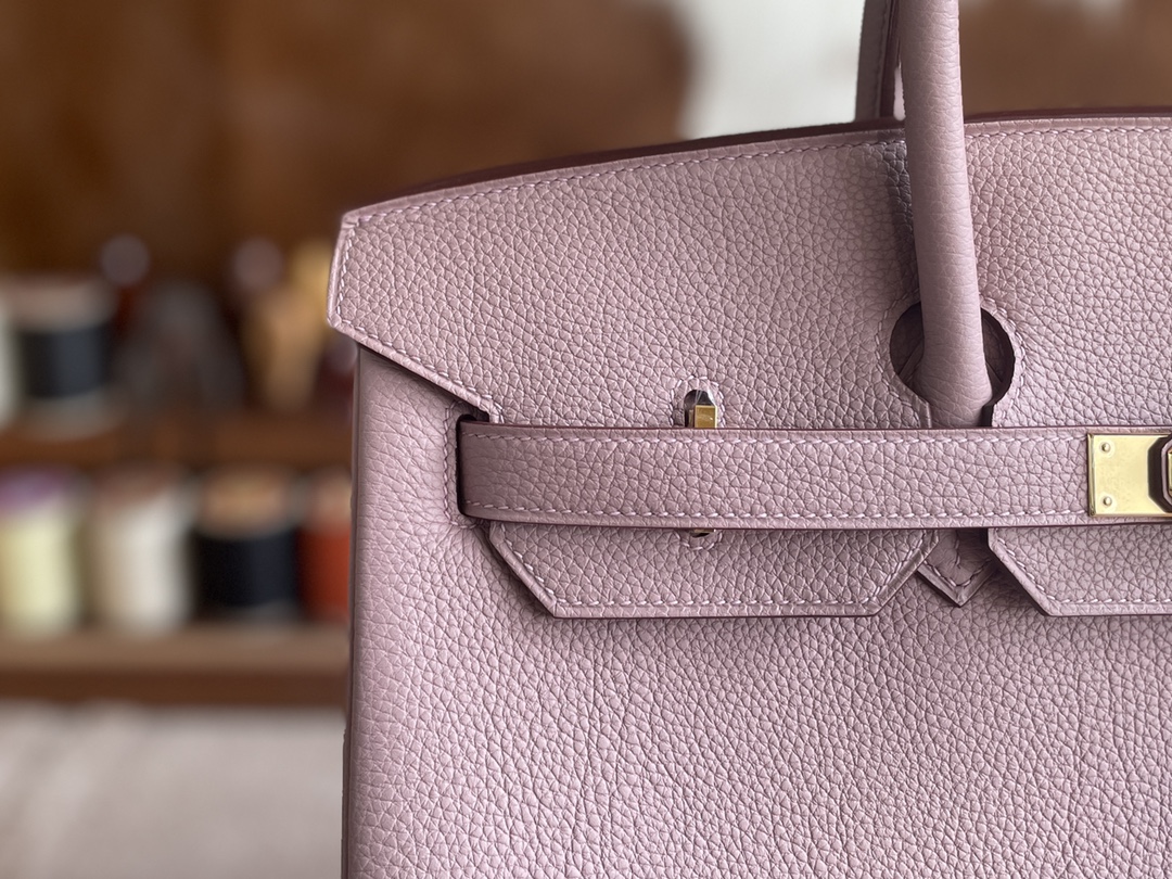 Hermès（爱马仕）Birkin 铂金包 togo 4w 紫藤色 金扣 35cm