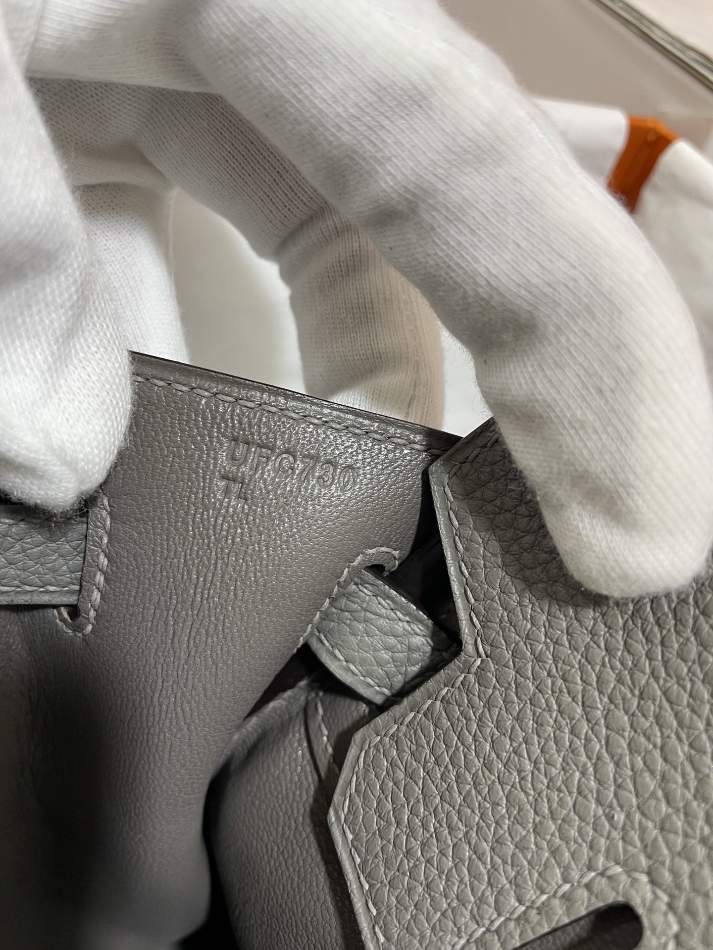 Hermès（爱马仕）Birkin 铂金包 Togo 锡器灰 金扣 25cm