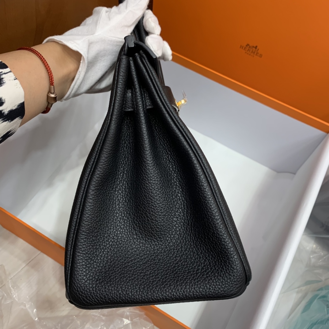 Hermès（爱马仕）Birkin 铂金包 Togo 黑色 金扣 30cm