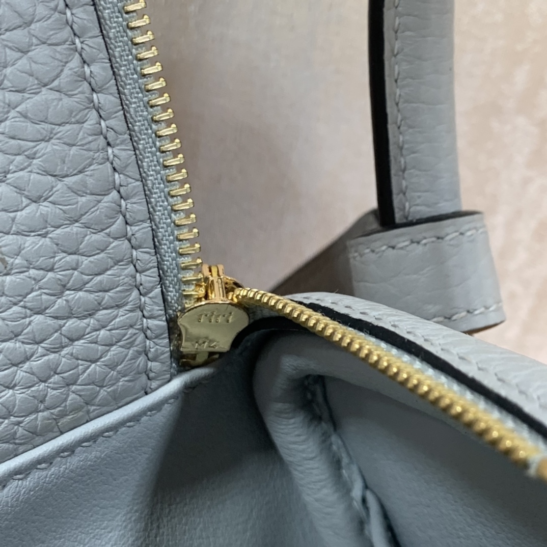 Hermès（爱马仕）Mini lindy 迷你琳迪包 TC皮 海鸥灰 金扣 20cm