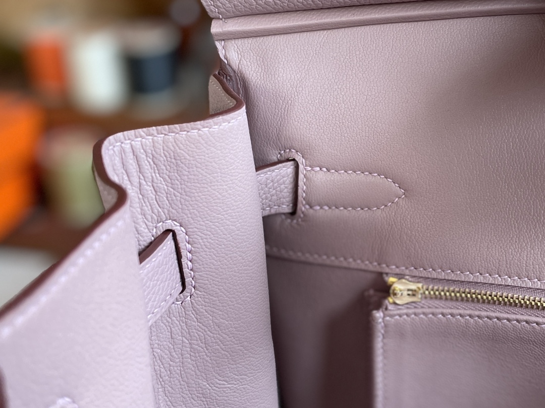 Hermès（爱马仕）Birkin 铂金包 togo 4w 紫藤色 金扣 35cm