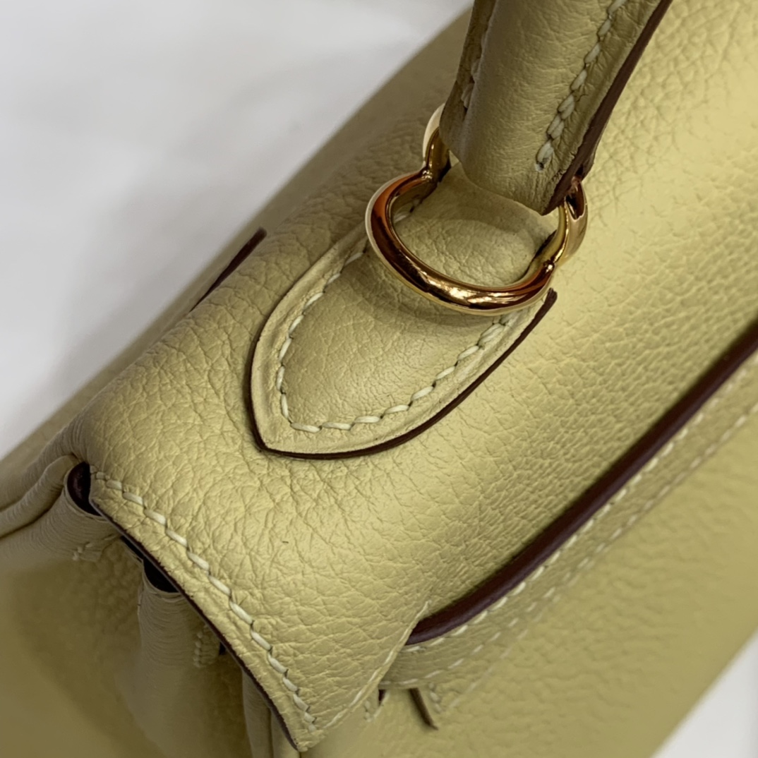 Hermès（爱马仕）Kelly 凯莉包 Togo 小鸡黄 金扣 25cm