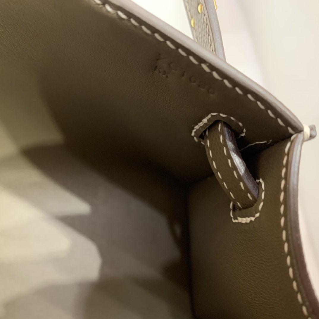 Hermès（爱马仕）mini Kelly pochette Epsom 大象灰 金扣 22cm