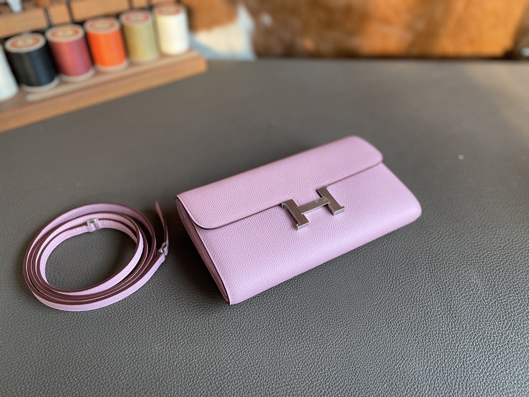 Hermès（爱马仕）constance to go epsom X9 锦葵紫 银扣 20cm