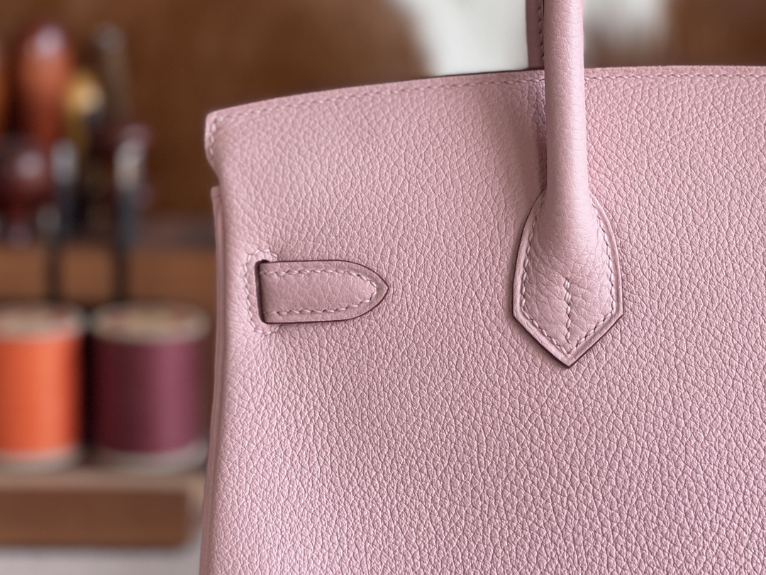 Hermès（爱马仕）Birkin 铂金包 togo 3Q 新樱花粉 金扣 25cm