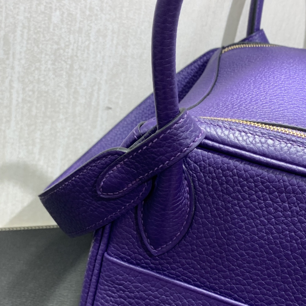Hermès（爱马仕）Lindy 琳迪包 TC 焉尾紫 金扣 26cm
