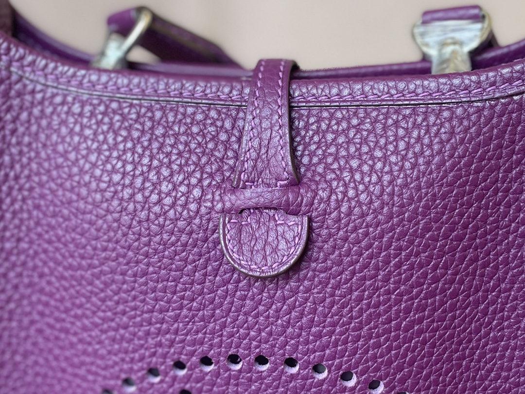 Hermès（爱马仕）Evelyne 伊芙琳 TC p9 海葵紫 银扣 16cm