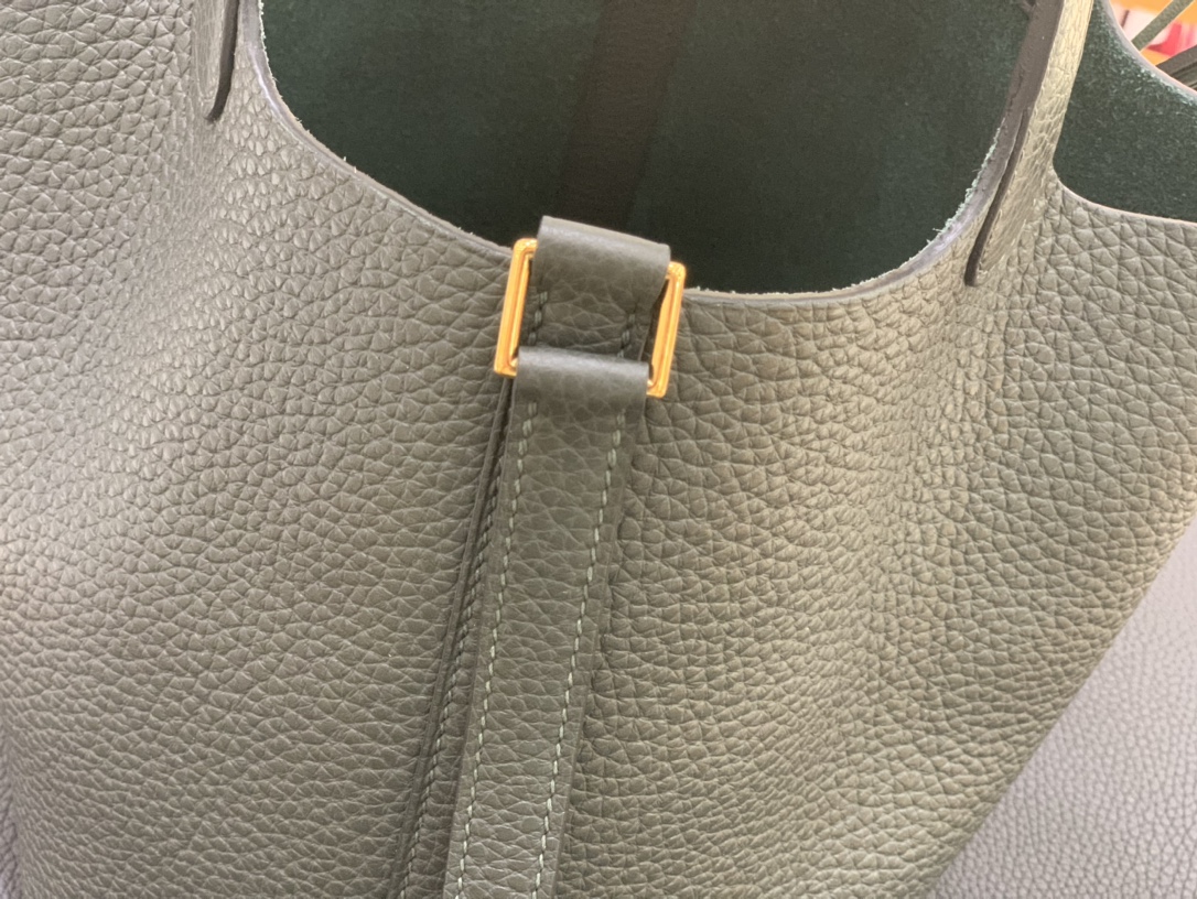 Hermès（爱马仕）Picotin 菜篮子 TC 6O 松柏绿 金扣 18cm