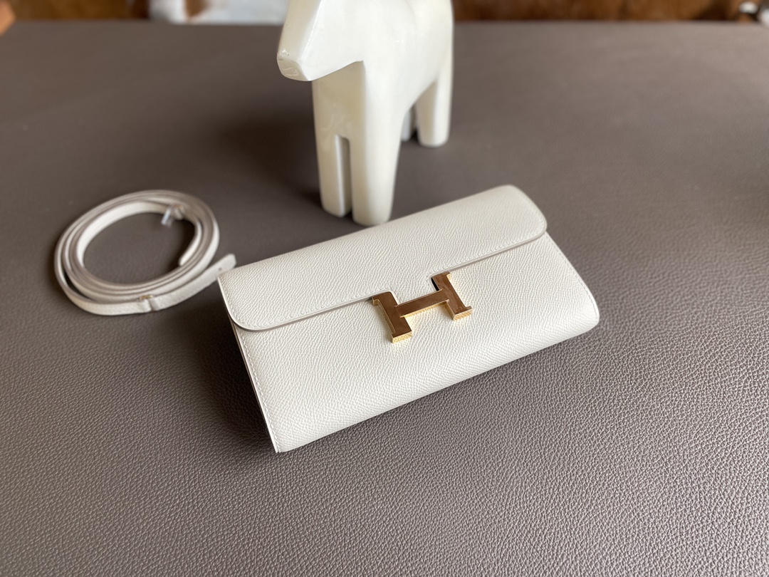 Hermès（爱马仕）constance to go epsom 奶昔白 金扣 20cm