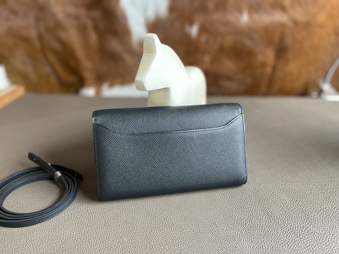 Hermès（爱马仕）constance to go epsom 黑色 银扣 20cm