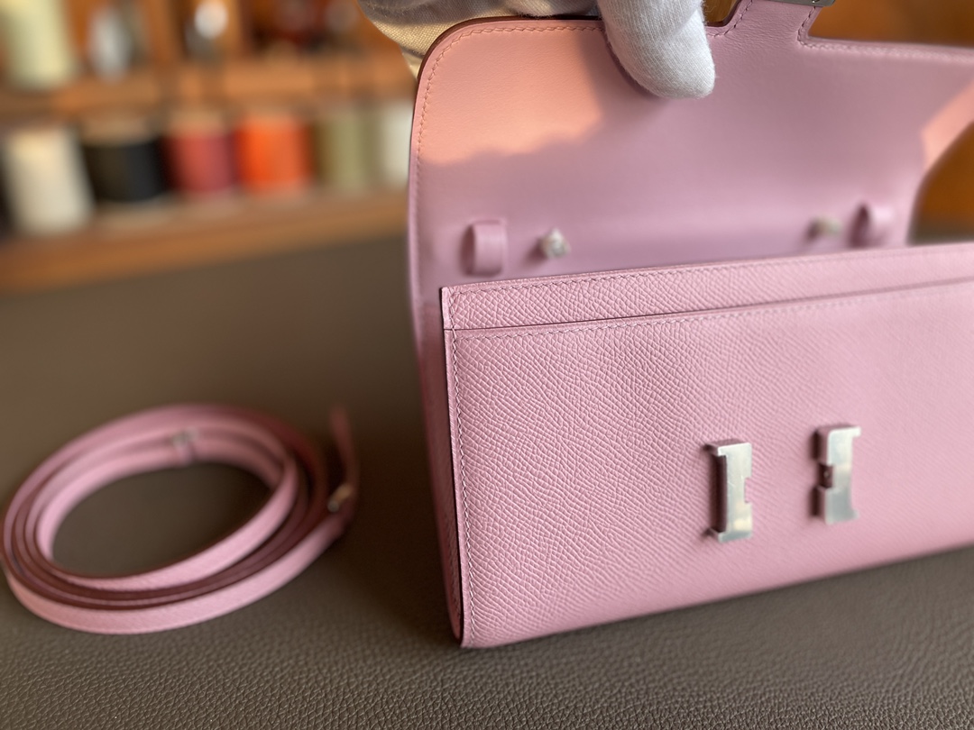 Hermès（爱马仕）constance to go epsom X9 锦葵紫 银扣 20cm