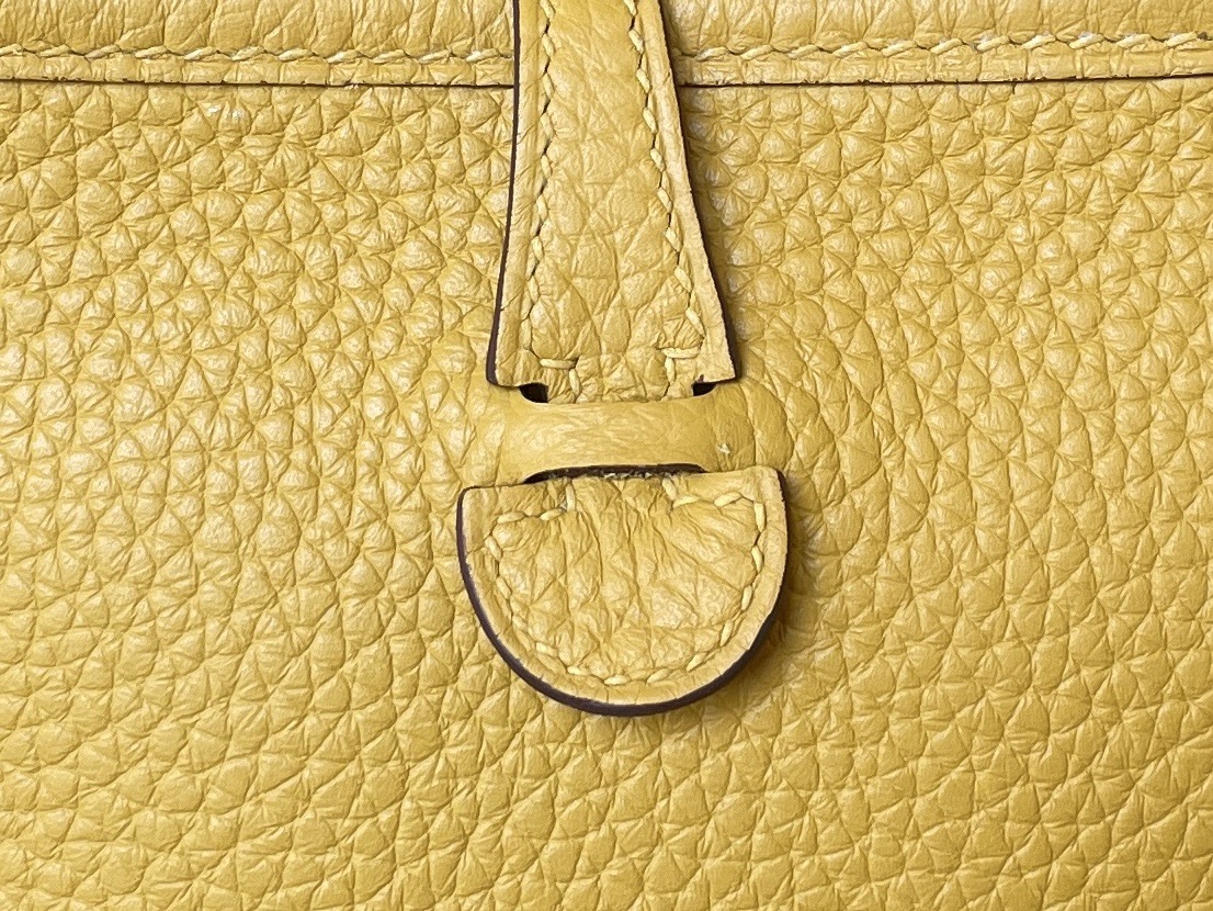 Hermès（爱马仕）Evelyne 伊芙琳 TC 9D 琥珀黄 银扣 16cm