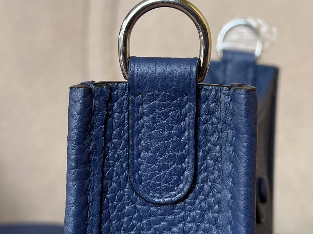 Hermès（爱马仕）Evelyne 伊芙琳 TC 73 宝石蓝 银扣 16cm