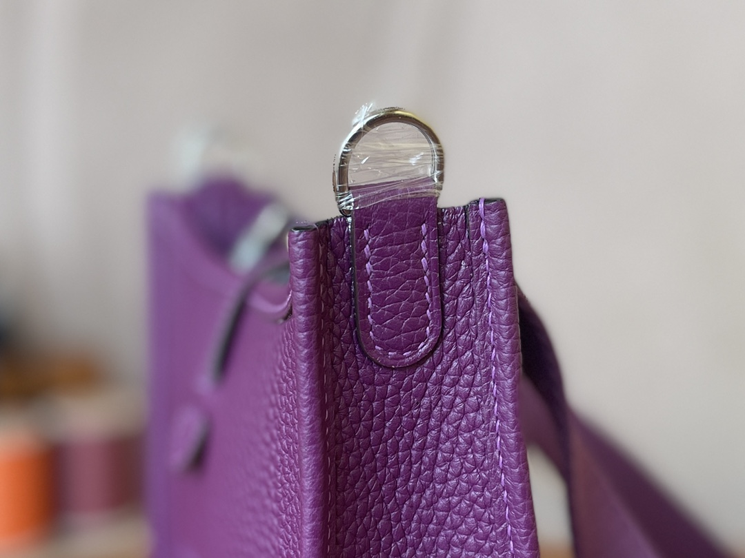 Hermès（爱马仕）Evelyne 伊芙琳 TC p9 海葵紫 银扣 16cm