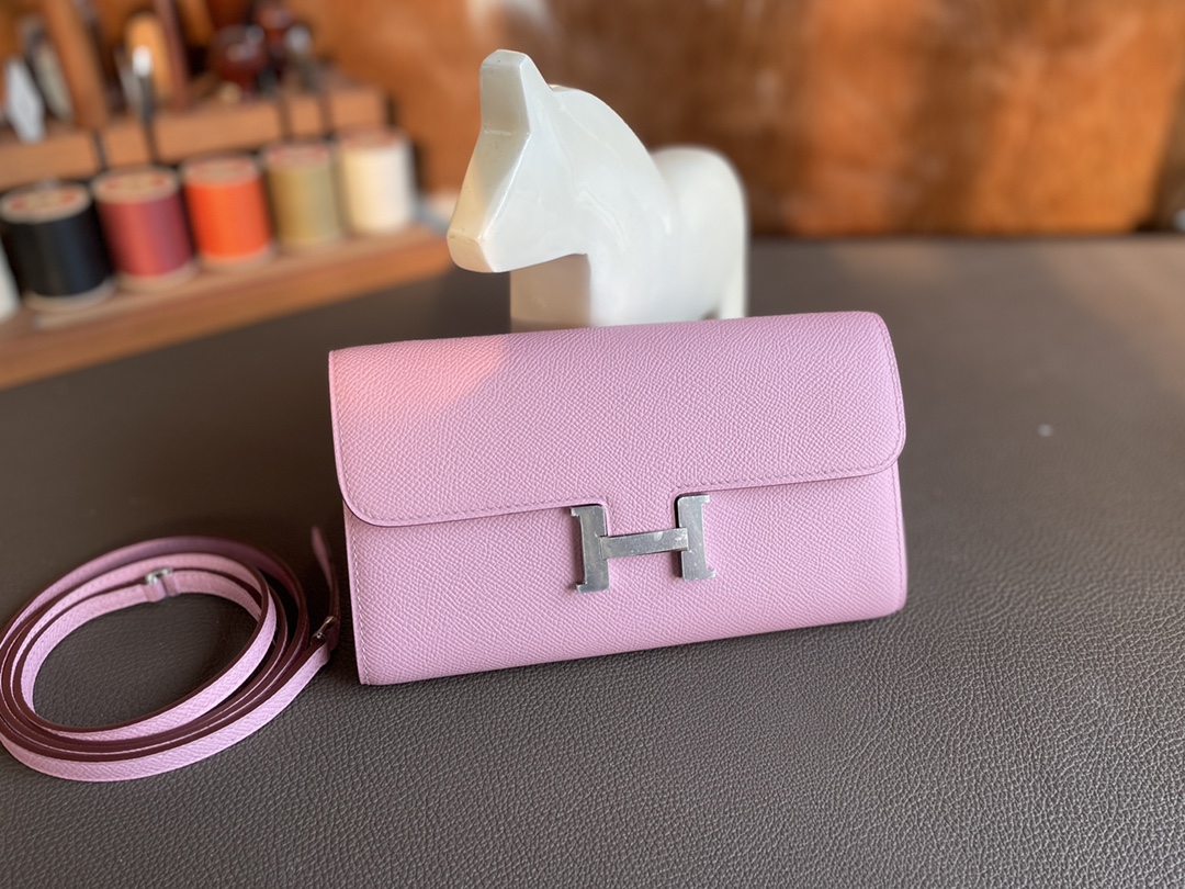 Hermès（爱马仕）constance to go epsom X9 锦葵紫 银扣 20cm