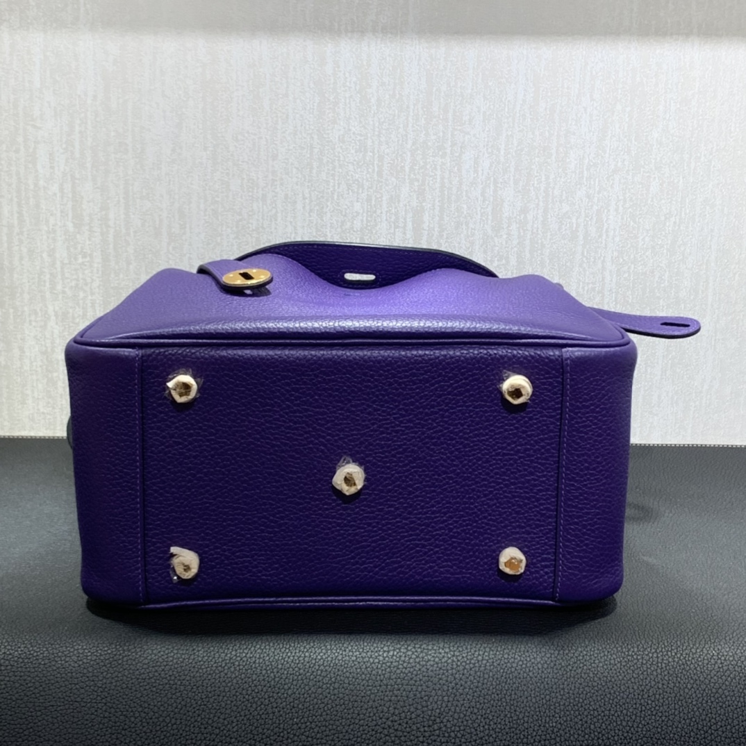 Hermès（爱马仕）Lindy 琳迪包 TC 焉尾紫 金扣 26cm