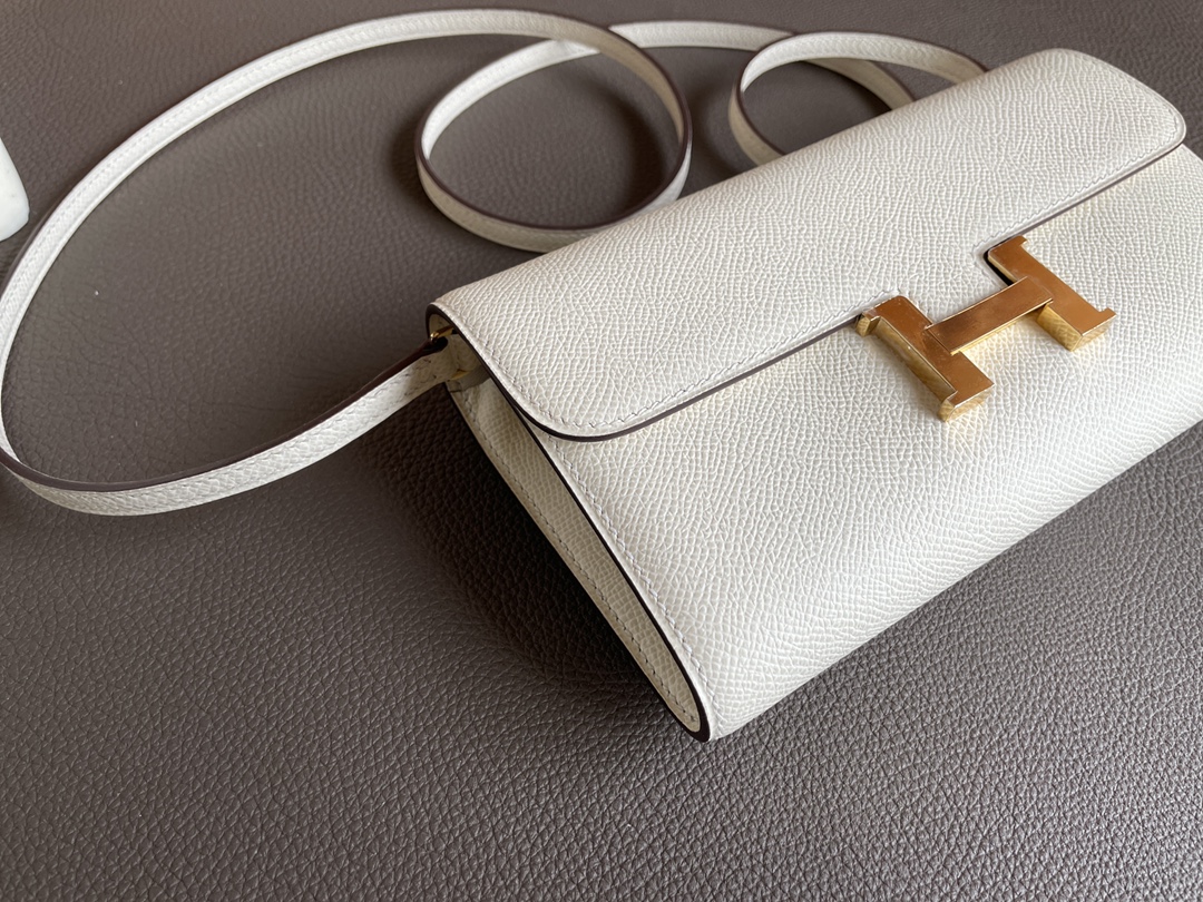 Hermès（爱马仕）constance to go epsom 奶油白 金扣 20cm