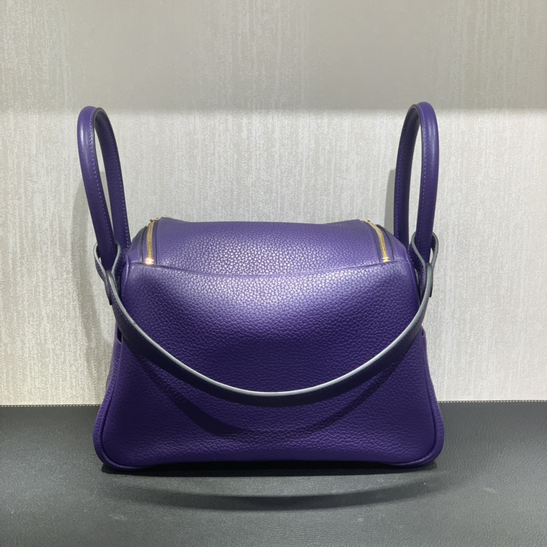 Hermès（爱马仕）Lindy 琳迪包 TC 焉尾紫 金扣 26cm