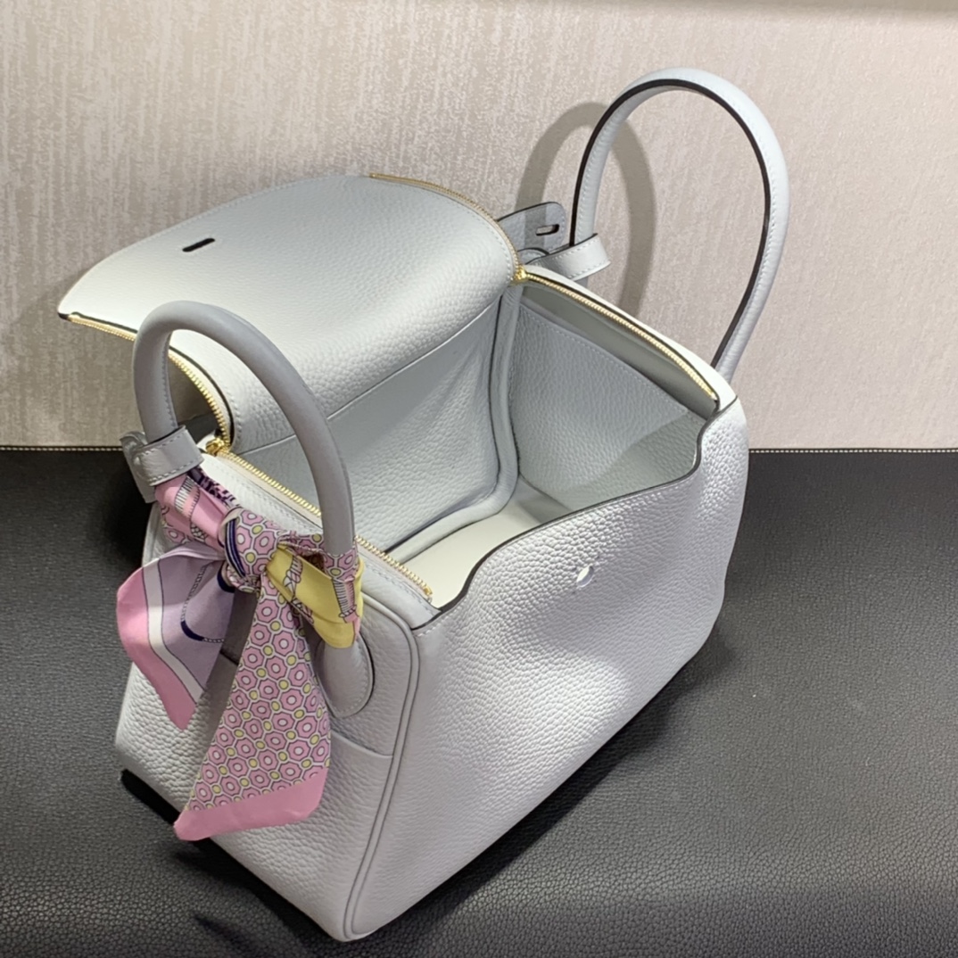 Hermès（爱马仕）Lindy 琳迪包 TC 圣杯蓝 金扣 26cm