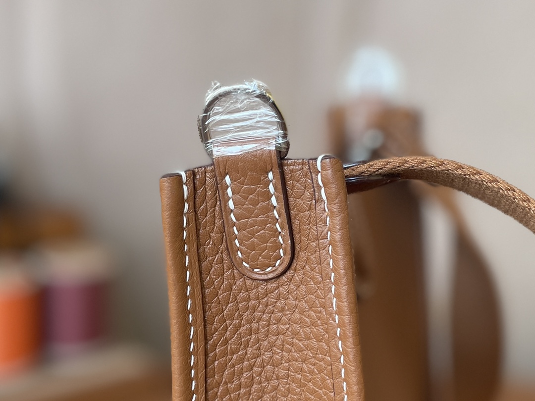 Hermès（爱马仕）Evelyne 伊芙琳 Tc 金棕色 银扣 16cm