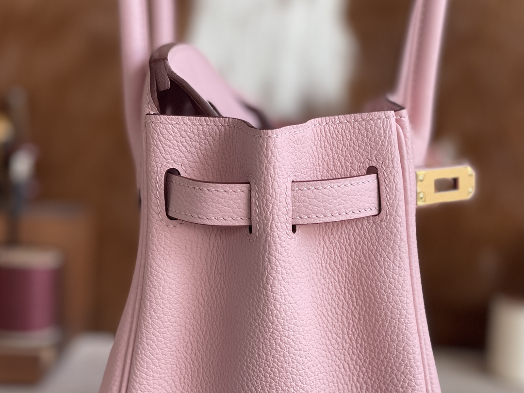 Hermès（爱马仕）Birkin 铂金包 togo 3Q 新樱花粉 金扣 25cm