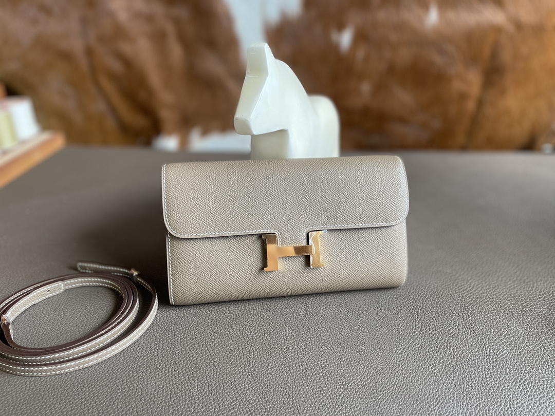 Hermès（爱马仕）constance to go epsom 大象灰 金扣 20cm