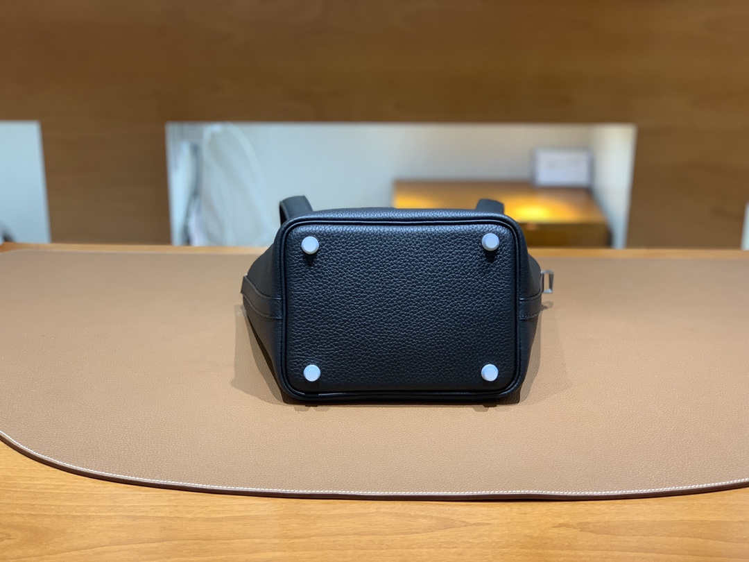 Hermès（爱马仕）Picotin 菜篮子 TC 黑色 银扣 18cm