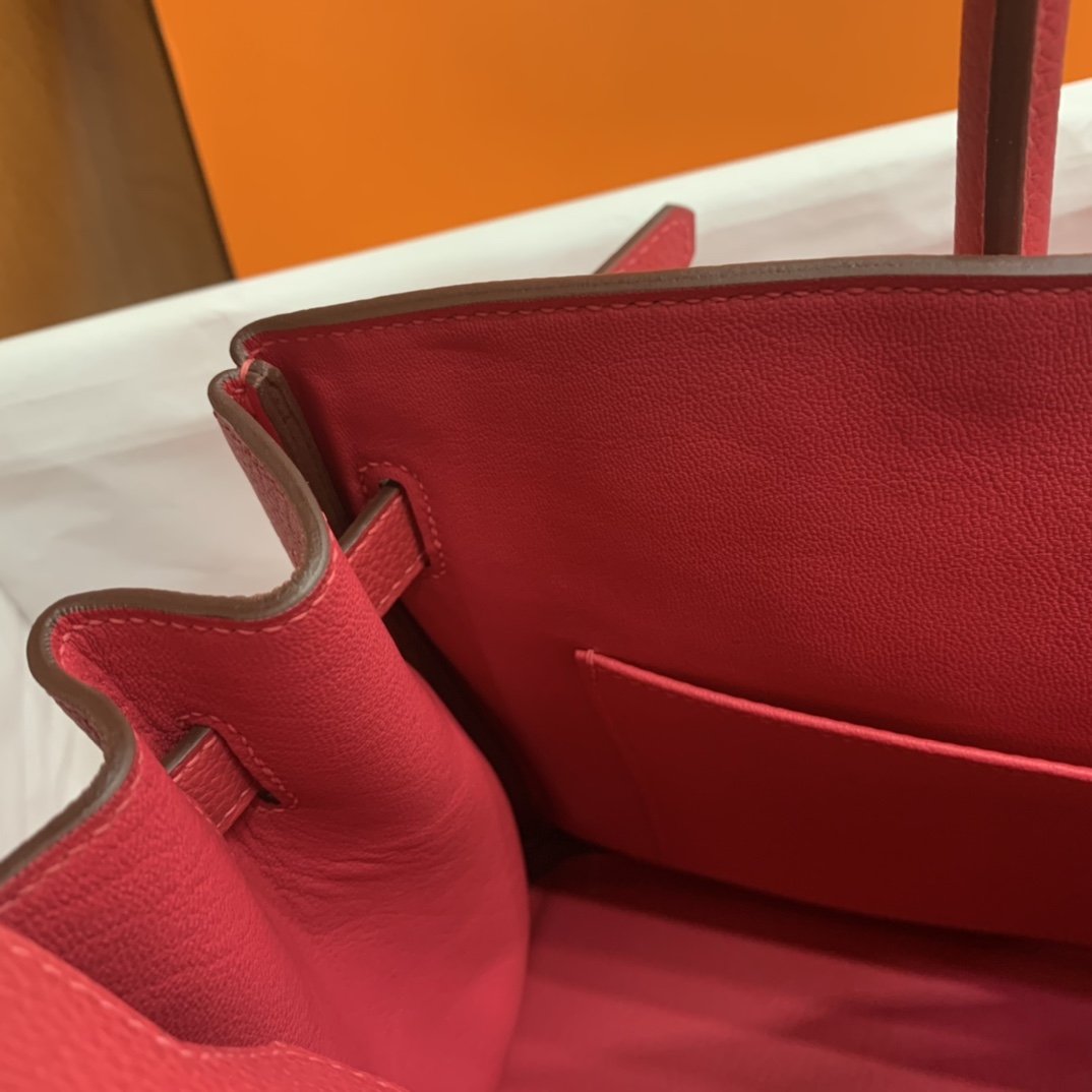 Hermès（爱马仕）Birkin 铂金包 Togo 极致粉 银扣 30cm