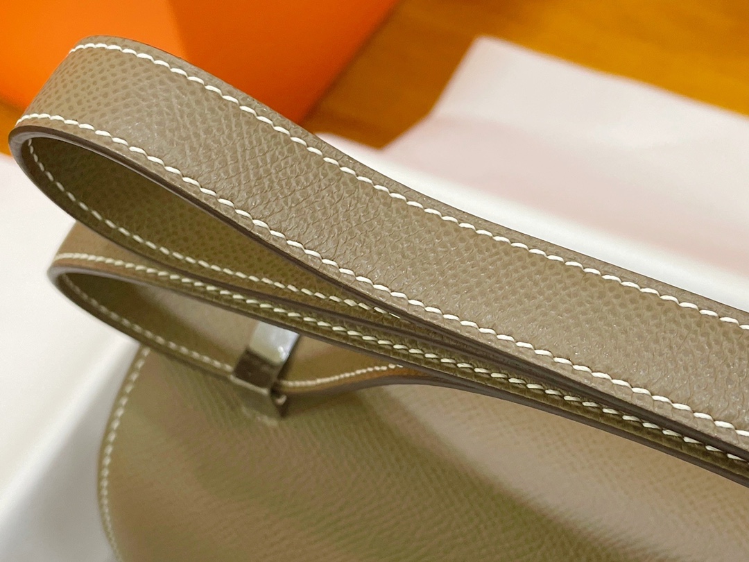 Hermès（爱马仕）Constance 空姐包 Epsom 大象灰 银扣 24cm