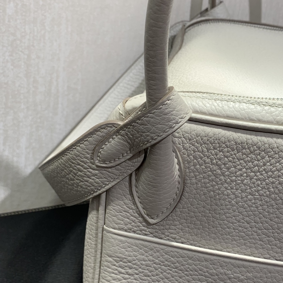Hermès（爱马仕）Lindy 琳迪包 TC 珍珠灰 银扣 26cm
