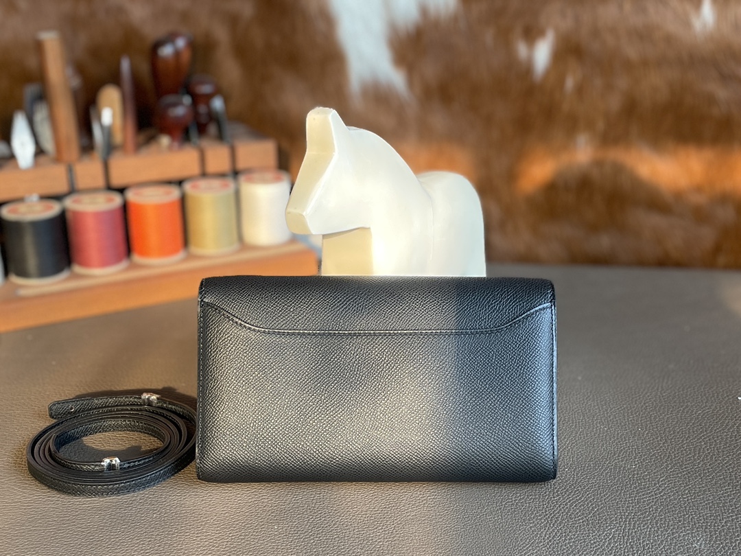 Hermès（爱马仕）constance to go epsom 黑色 金扣 20cm