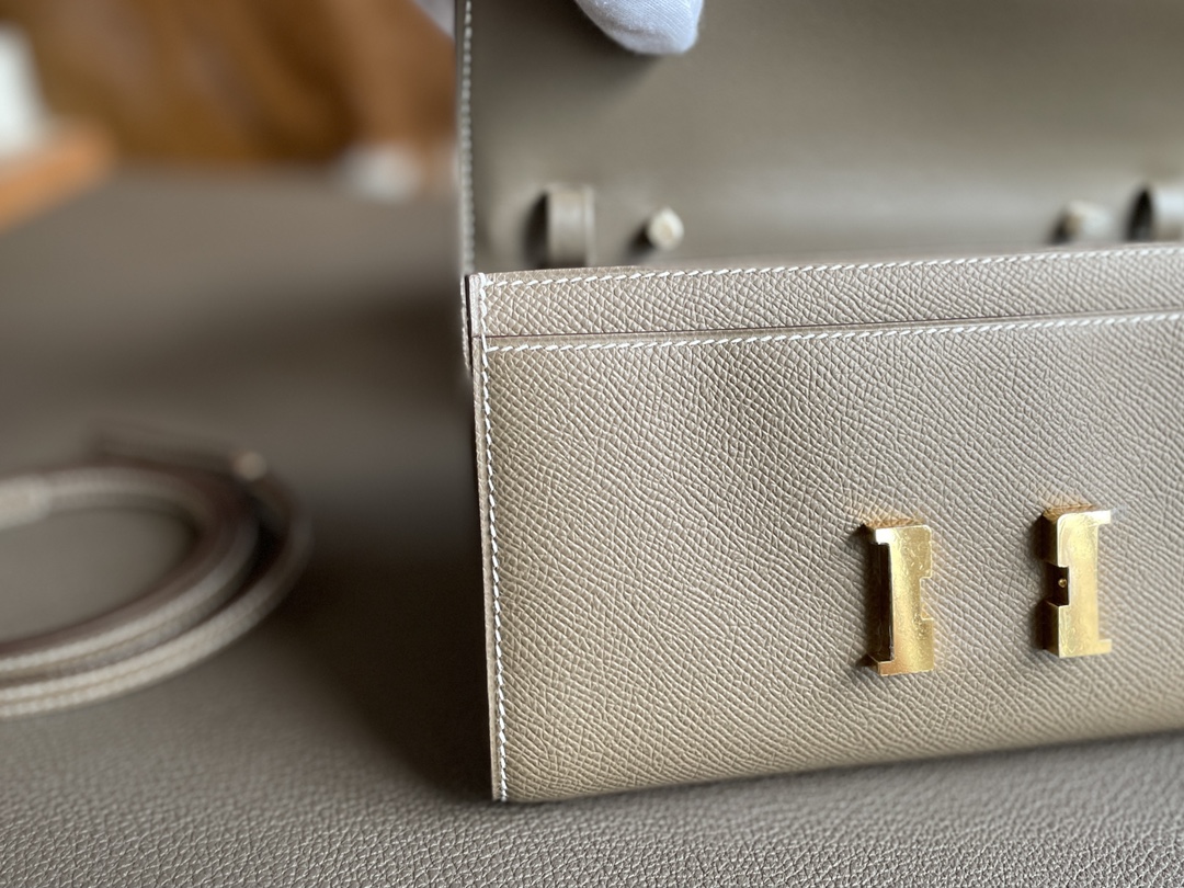 Hermès（爱马仕）constance to go epsom 大象灰 金扣 20cm