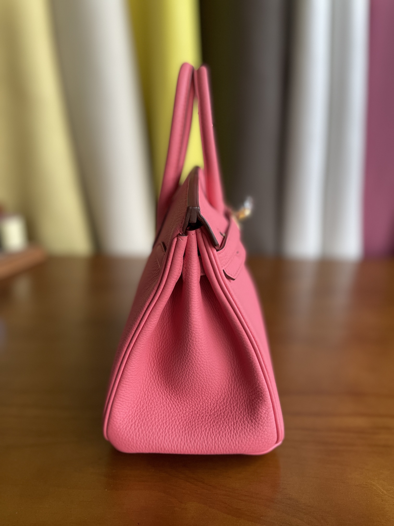 Hermès（爱马仕）Birkin 铂金包 togo 8w 新唇膏粉 金扣 25cm