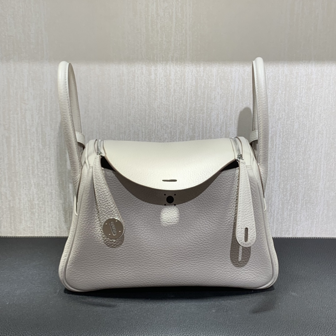 Hermès（爱马仕）Lindy 琳迪包 TC 珍珠灰 银扣 26cm