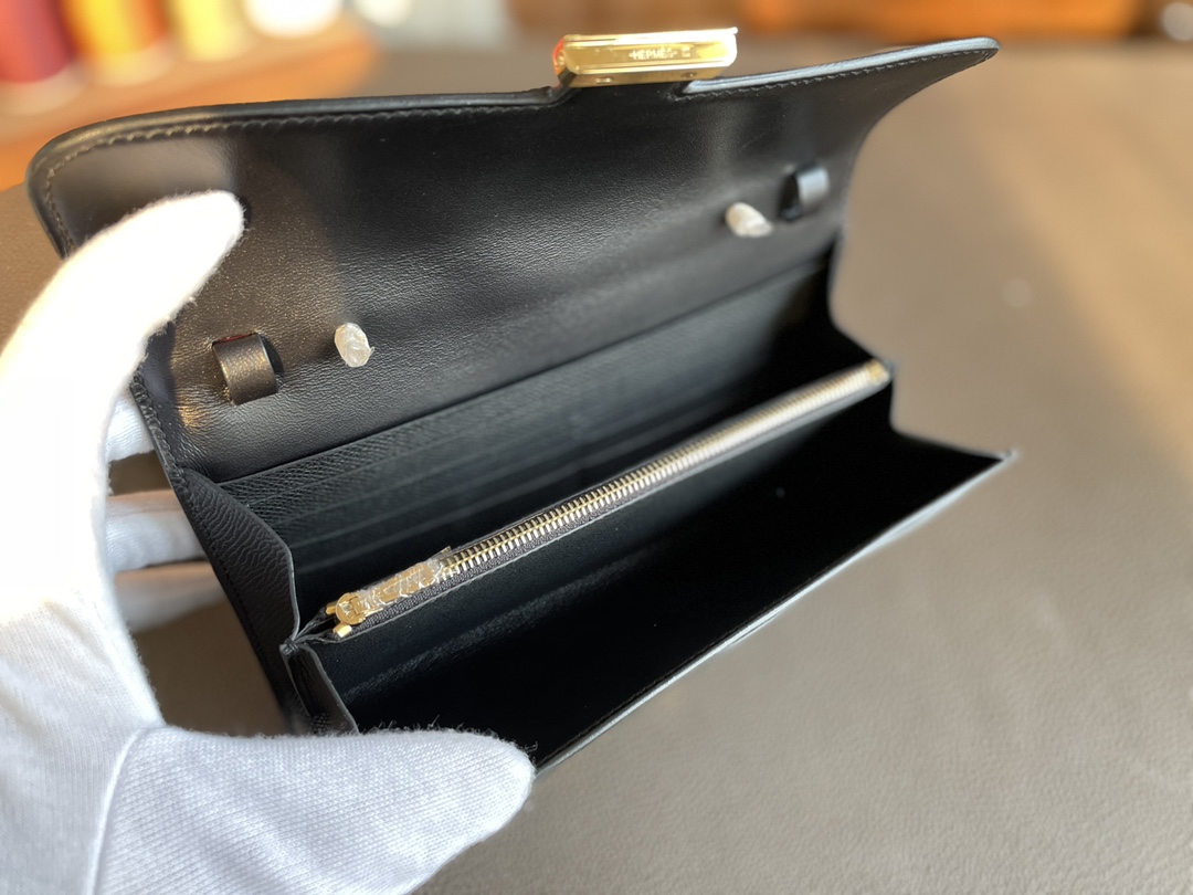 Hermès（爱马仕）constance to go epsom 黑色 金扣 20cm