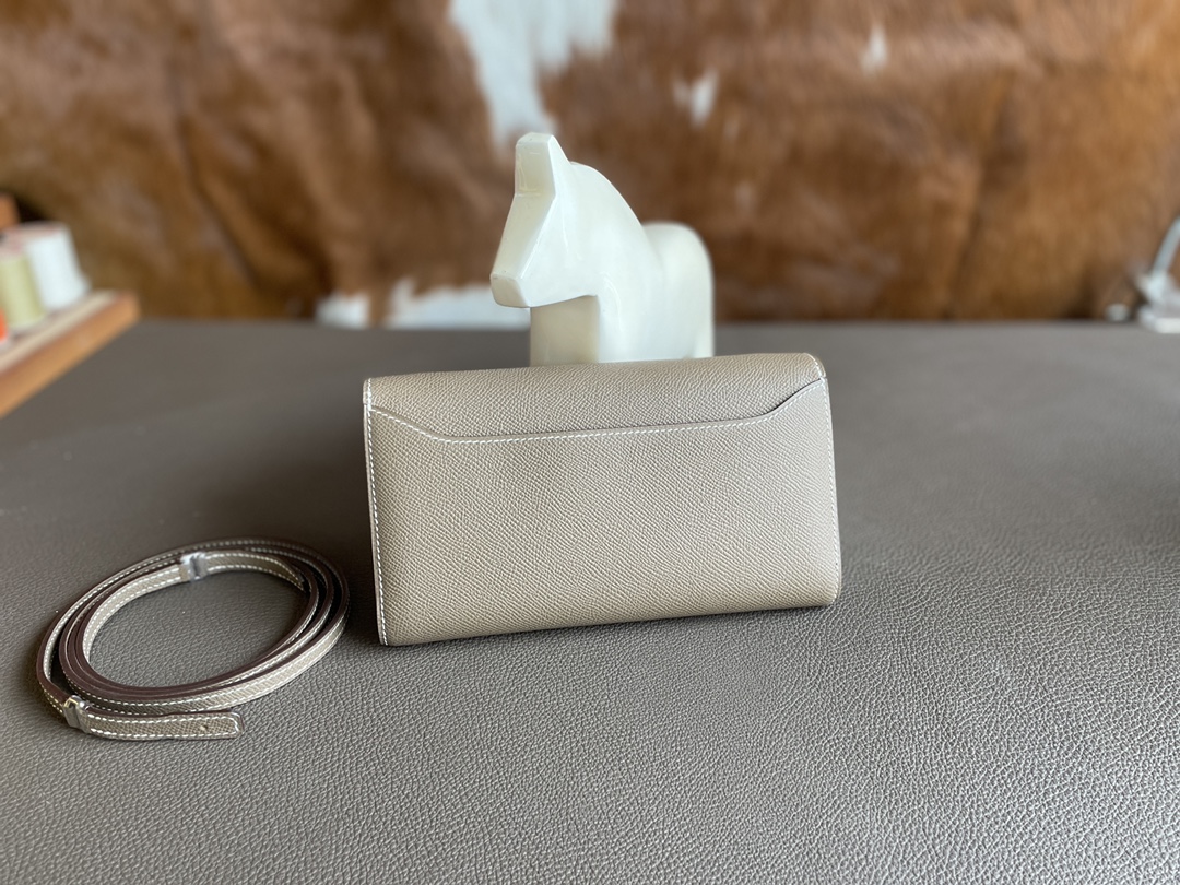 Hermès（爱马仕）constance to go epsom 大象灰 银扣 20cm