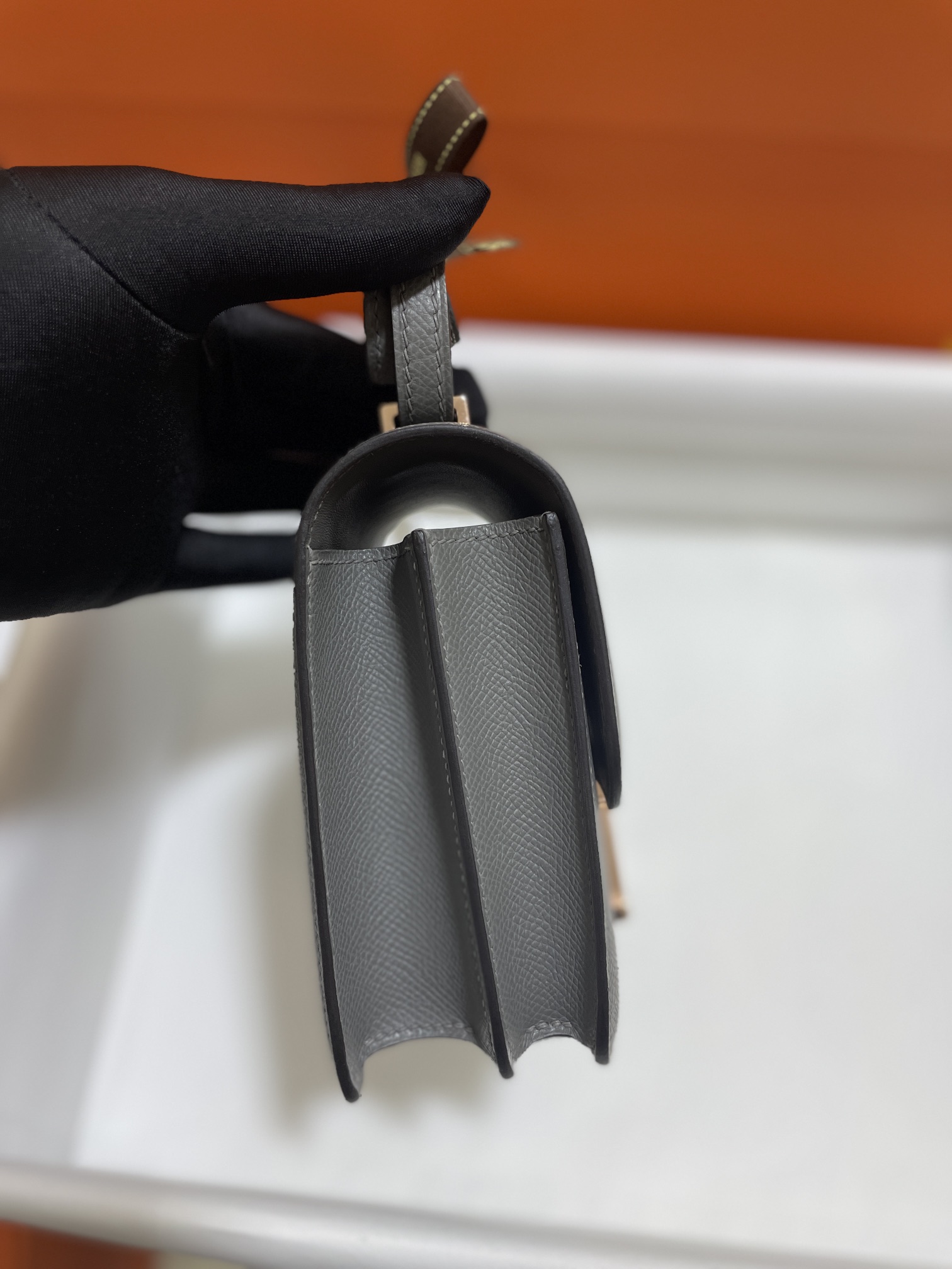 Hermès（爱马仕）Constance 康斯坦斯 Epsom 积雨云灰 玫瑰金扣 19cm
