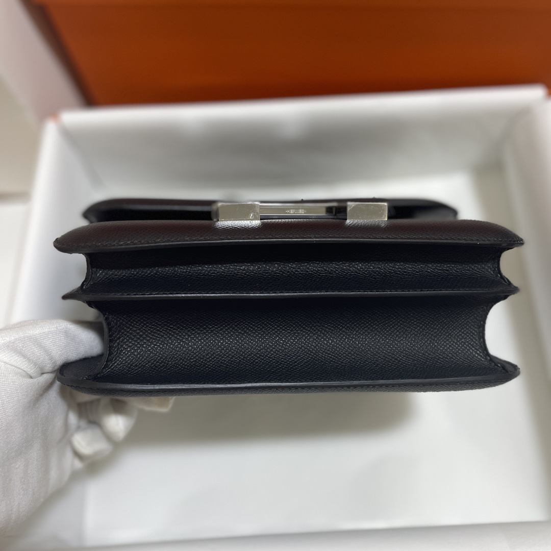Hermès（爱马仕）Constance 康康 epsom 黑色 银扣 19cm
