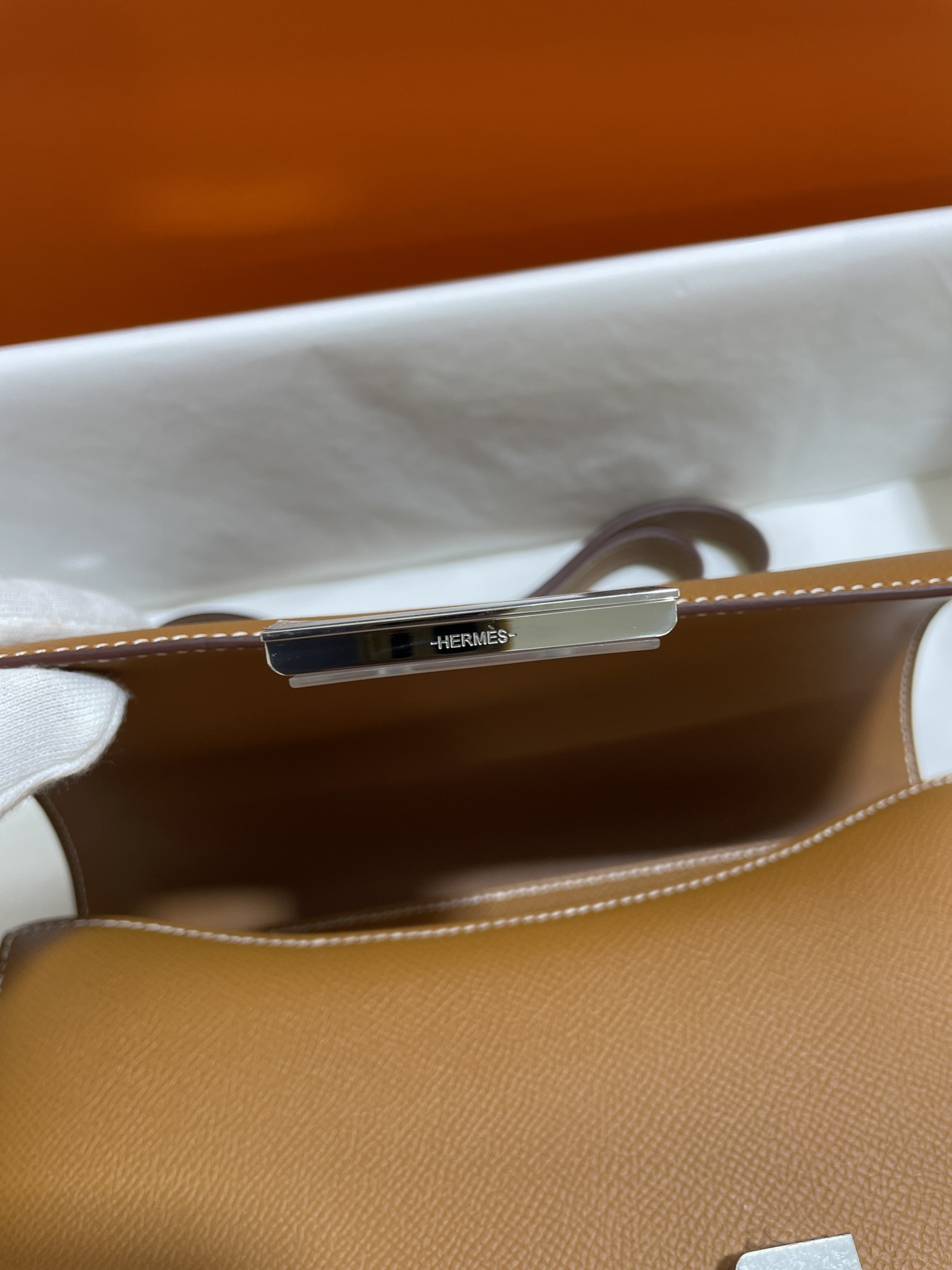 Hermès（爱马仕）Constance 康康 epsom 金棕色 银扣 24cm