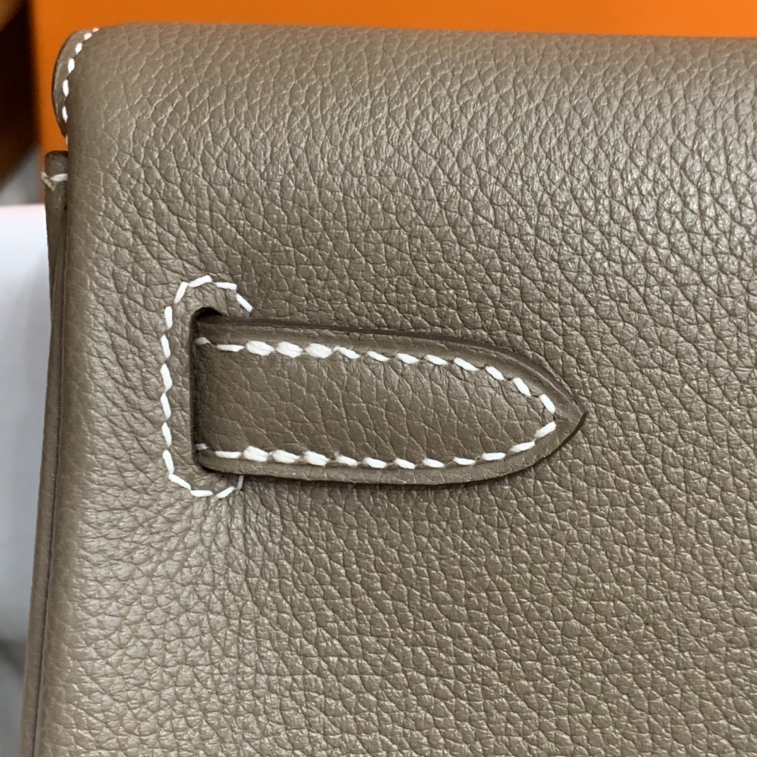 Hermès（爱马仕）Kelly ado Evercolor 大象灰 金扣 20cm