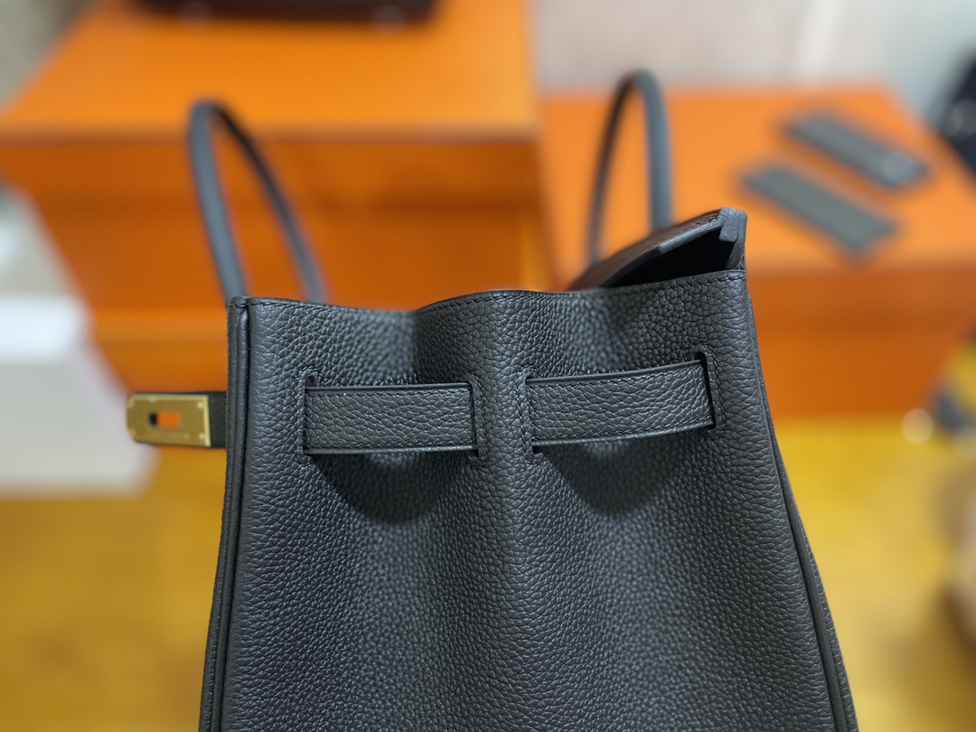 Hermès（爱马仕）Birkin 铂金包 Togo 黑色 金扣 40cm