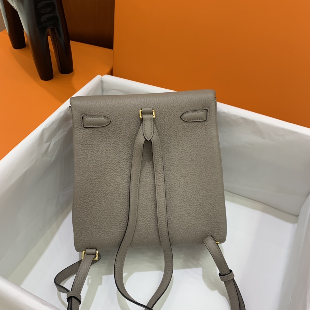 Hermès（爱马仕）Kelly ado TC M8 沥青灰 金扣 20cm