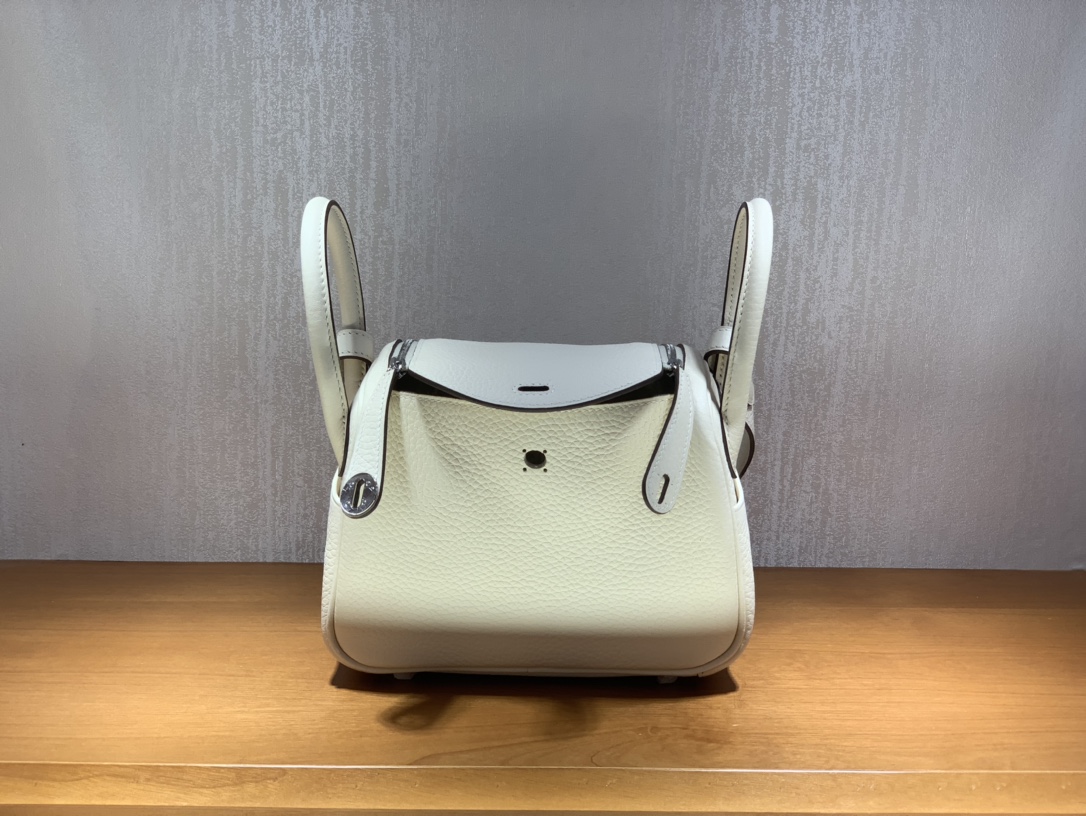Hermès（爱马仕）Mini Lindy TC 奶油白 银扣 20cm